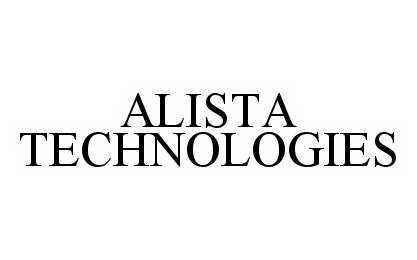 Trademark Logo ALISTA TECHNOLOGIES