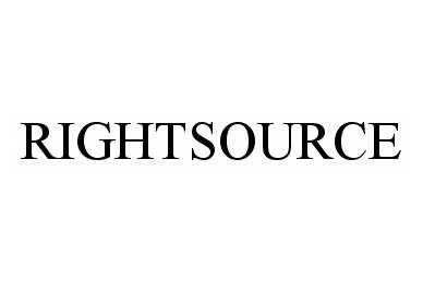 Trademark Logo RIGHTSOURCE