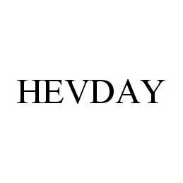 Trademark Logo HEVDAY