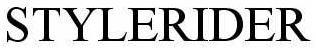 Trademark Logo STYLERIDER
