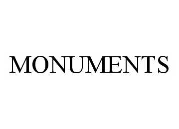 Trademark Logo MONUMENTS