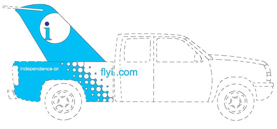 Trademark Logo I INDEPENDENCE AIR FLYI.COM