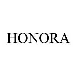 Trademark Logo HONORA