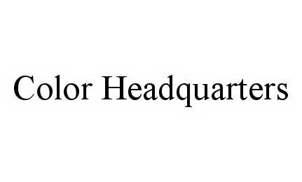 Trademark Logo COLOR HEADQUARTERS