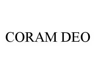 Trademark Logo CORAM DEO