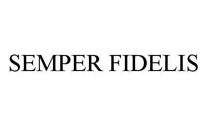 Trademark Logo SEMPER FIDELIS