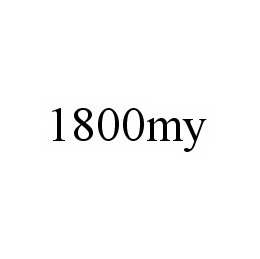 Trademark Logo 1800MY