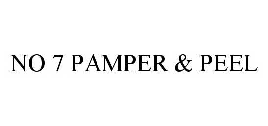  NO 7 PAMPER &amp; PEEL