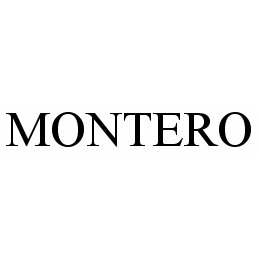 Trademark Logo MONTERO