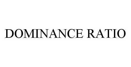 Trademark Logo DOMINANCE RATIO
