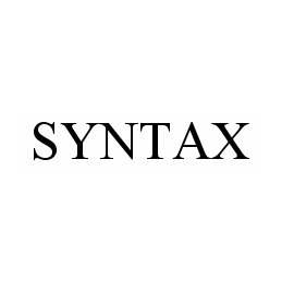 Trademark Logo SYNTAX