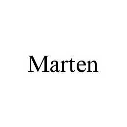 Trademark Logo MARTEN