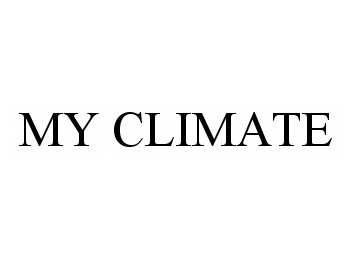 MY CLIMATE