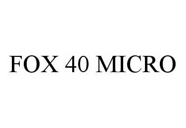  FOX 40 MICRO