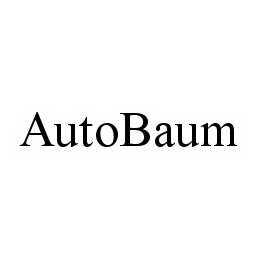 Trademark Logo AUTOBAUM