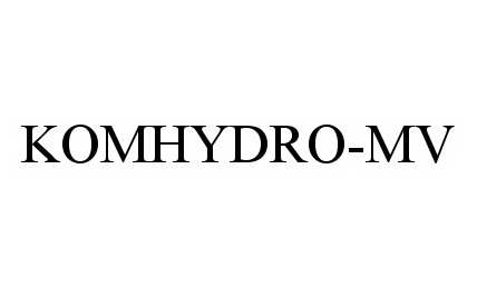 Trademark Logo KOMHYDRO-MV