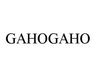  GAHOGAHO