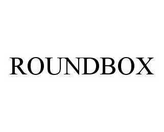 Trademark Logo ROUNDBOX