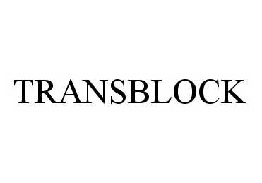 Trademark Logo TRANSBLOCK