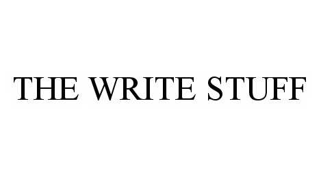  THE WRITE STUFF