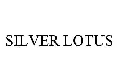 Trademark Logo SILVER LOTUS