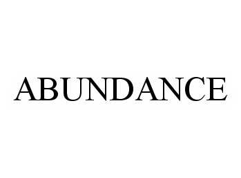 Trademark Logo ABUNDANCE