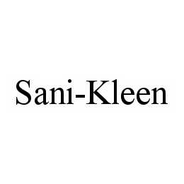Trademark Logo SANI-KLEEN