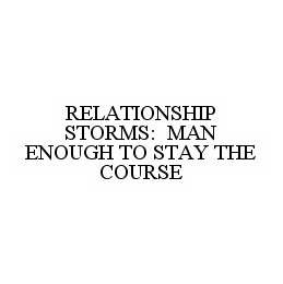  RELATIONSHIP STORMS: MAN ENOUGH TO STAY THE COURSE