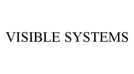 Trademark Logo VISIBLE SYSTEMS