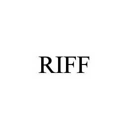 Trademark Logo RIFF
