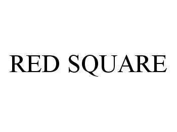 Trademark Logo RED SQUARE