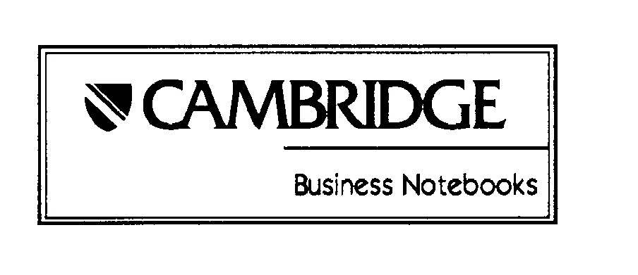  CAMBRIDGE BUSINESS NOTEBOOKS