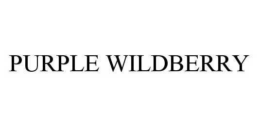 Trademark Logo PURPLE WILDBERRY