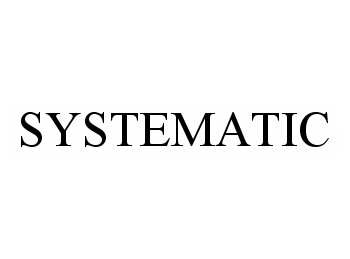 Trademark Logo SYSTEMATIC