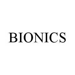 Trademark Logo BIONICS