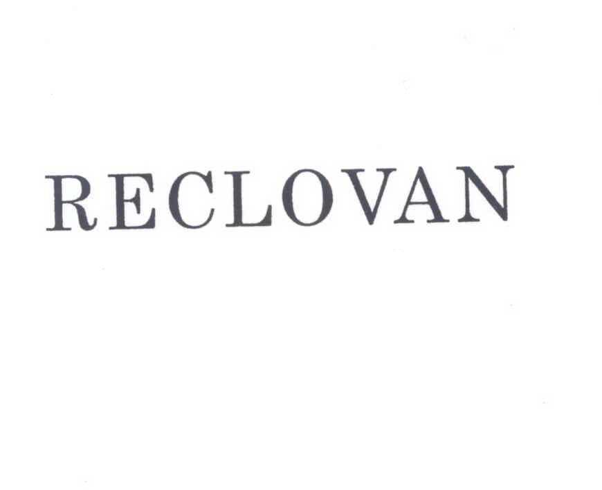 Trademark Logo RECLOVAN