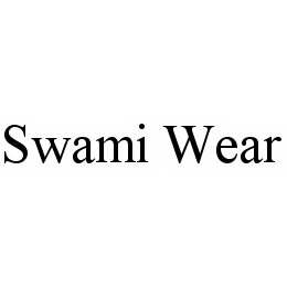 Trademark Logo SWAMI WEAR