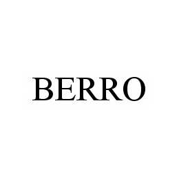 Trademark Logo BERRO