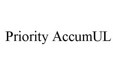 Trademark Logo PRIORITY ACCUMUL