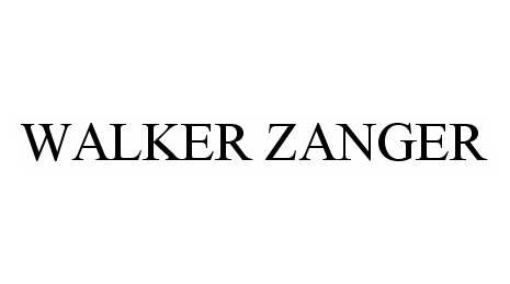  WALKER ZANGER