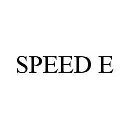 Trademark Logo SPEED E
