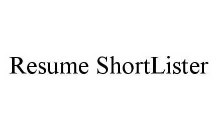  RESUME SHORTLISTER