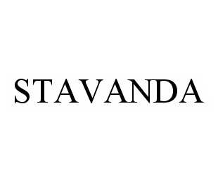 Trademark Logo STAVANDA