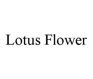 Trademark Logo LOTUS FLOWER