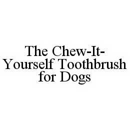  THE CHEW-IT-YOURSELF TOOTHBRUSH FOR DOGS