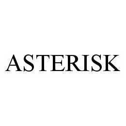 Trademark Logo ASTERISK