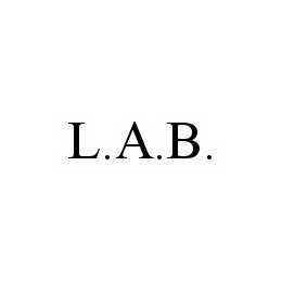 Trademark Logo L.A.B.