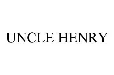 Trademark Logo UNCLE HENRY