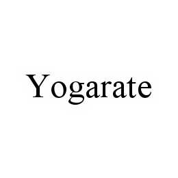 Trademark Logo YOGARATE