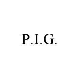 Trademark Logo P.I.G.